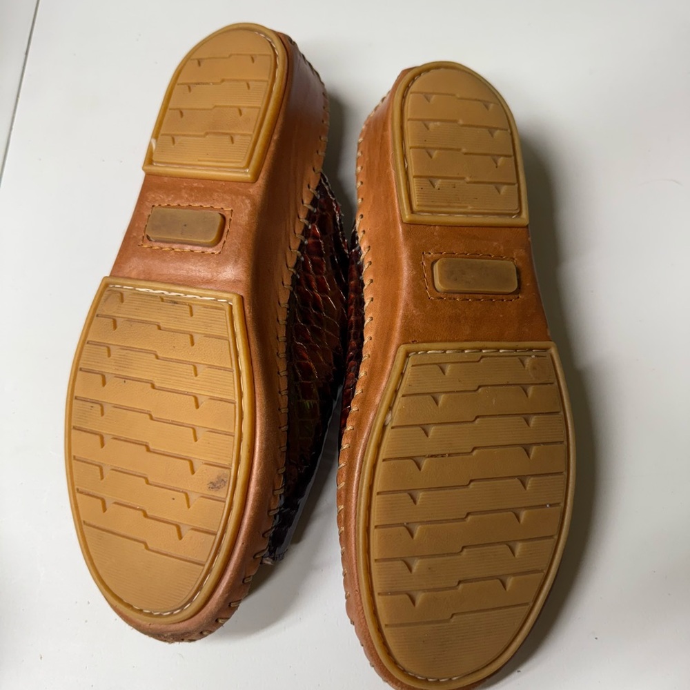 La Plume Brown Leather Sandals - Picture 10 of 12